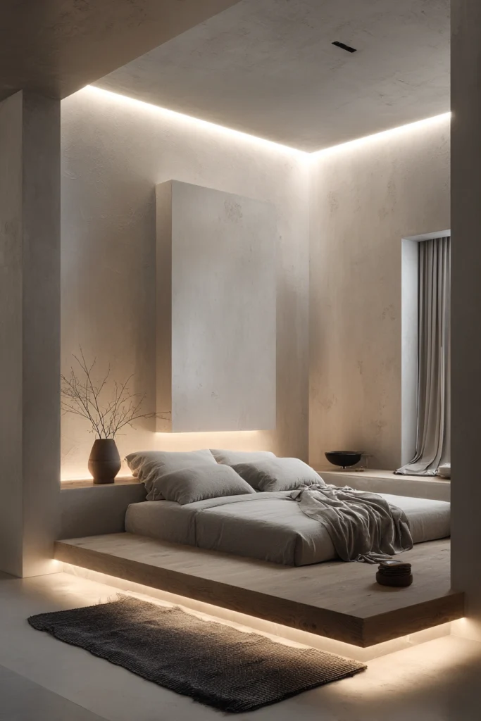 Aesthetic Master Bedroom Moonlit Minimalism